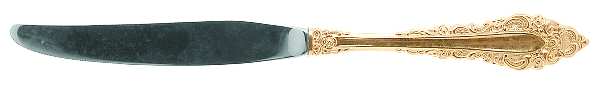 Golden Royal Grandeur (Gold Electroplate, 1975) Modern Hollow Knife by Oneida Silver