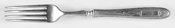 Grosvenor (Silverplate, 1921, No Monograms) Hollow Handle Fork by Oneida Silver