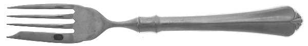 Juilliard (Stainless) Individual Hollow Fish Fork, Stainless Tines by Oneida Silver