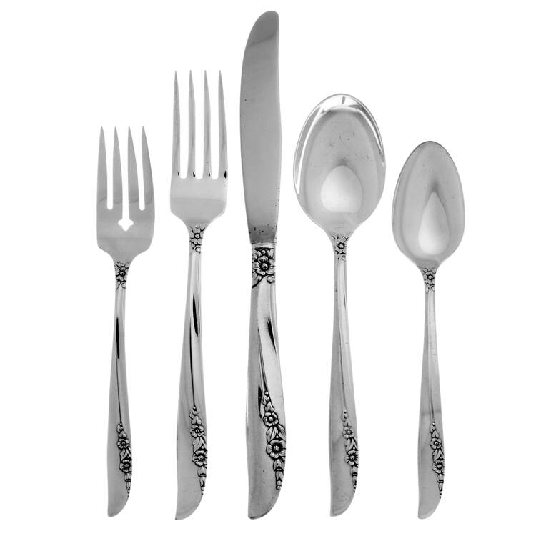 Lilac Time (Silverplate, 1957) 40  Piece Estate Set by Oneida Silver