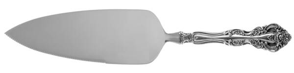 Michelangelo (Sterling, 1970) Pie Server with Serrated Stainless Blade HC
