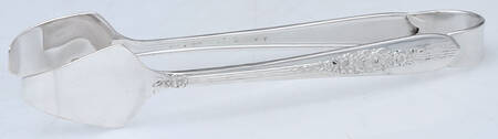 Royal Rose (Silverplate, 1939) Sugar Tongs Solid HC