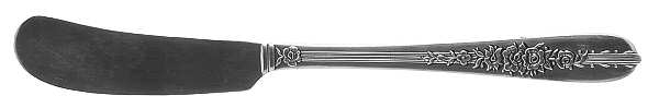 Royal Rose (Silverplate, 1939) Flat Handle Butter Spreader
