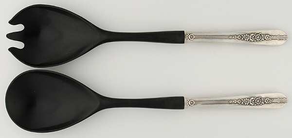 Royal Rose (Silverplate, 1939) Plastic Bowl 2-Piece Salad Set