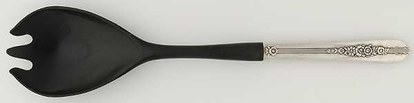 Royal Rose (Silverplate, 1939) Salad Serving Fork with Plastic Prongs
