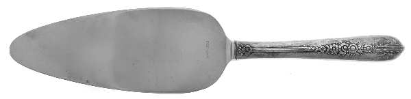 Royal Rose (Silverplate, 1939) Pie Server with Stainless Blade