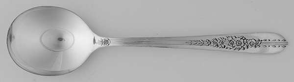 Royal Rose (Silverplate, 1939) Round Bowl Soup Spoon (Gumbo)