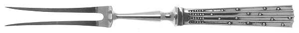 Champagne (Sterling) Small Steak Carving Fork with Stainless Prongs