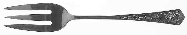 Queen's Tapestry (Stainless) Large Solid Cold Meat Serving Fork