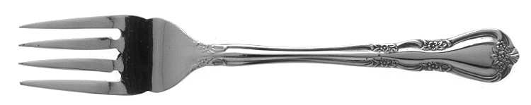 Rose Flute (Stainless) Individual Salad Fork