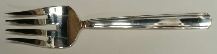 Rendition (Silverplate) Medium Solid Cold Meat Serving Fork by Oneida Silver