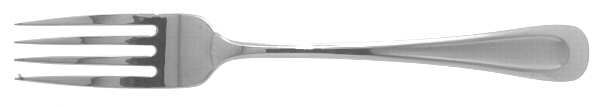 Satin Sand Dune (Stnl, Wide Frost Indent Center) Fork by Oneida Silver