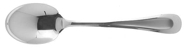 Satin Sand Dune (Stnl, Wide Frost Indent Center) Sugar Spoon