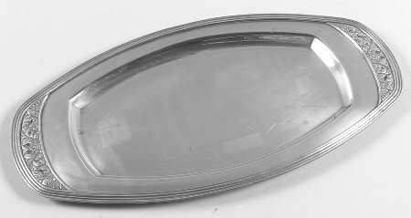 Coronation (Silverplate, Hollowware) Silverplate Tray (for Creamer and Sugar Set)