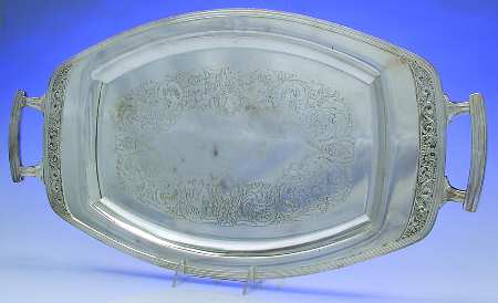 Coronation (Silverplate, Hollowware) Medium Silverplate Waiter Tray