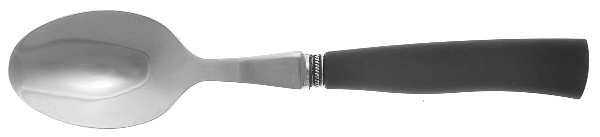 Scuba-Black (Stainless, Plastic) Place/Oval Soup Spoon by Oneida Silver