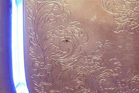 Ridgewood (Silverplate, Hollowware, Scalloped Edge) Square Silverplate Tray