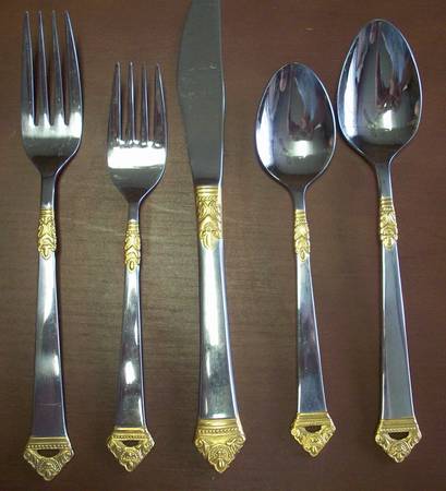 Portico-Gold Edge (Stainless) Fork