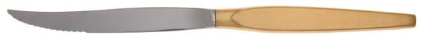 Golden Satinique (Gold Electroplate) Individual Steak Knife Hollow Handle