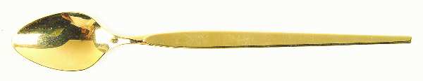 Golden Satinique (Gold Electroplate) Iced Tea Spoon by Oneida Silver