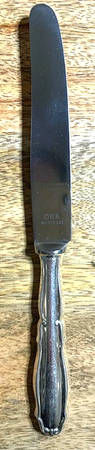 OKA2 (Sterling) Dessert Knife with Stainless Blade