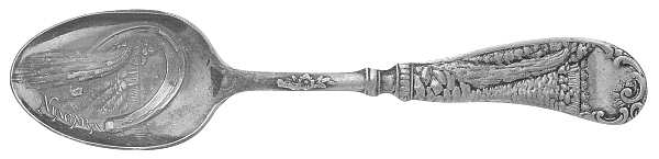 States &amp; Cities Souvenir Spoons(Extra Coin Plate) by Oneida Silver