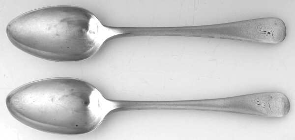 OTL1 (Sterling) (Set of 2) Tea/Five O'Clock Spoons by George Wintle