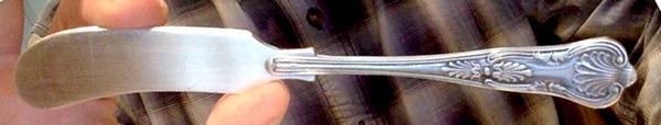 Kings (Silverplate) Flat Handle Master Butter Knife