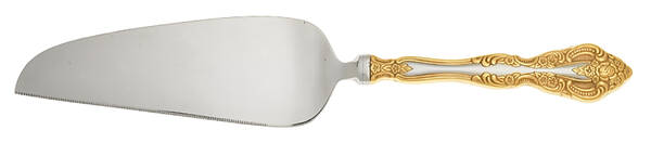 Golden Michelangelo (Stainless) Large Pie & Cake Server w/Stainless Blade by Oneida Silver