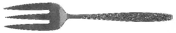 Harvest (Stainless) Medium Solid Cold Meat Serving Fork by Pageant