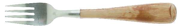 Aspen (Stainless, Honey-Light Brown Wood) Individual Salad Fork
