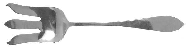 Pointed (Sterling, 1800) Solid Salad Serving Fork