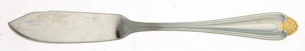 Golden Biscayne Flat Handle Master Butter Knife