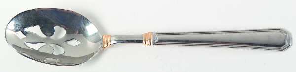 Golden Providence (Stainless, Gold Accent) Pierced Tablespoon (Serving Spoon)