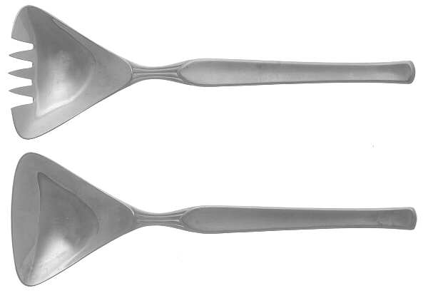 PFR2 (STAINLESS) (2 Pc) Solid Salad Set