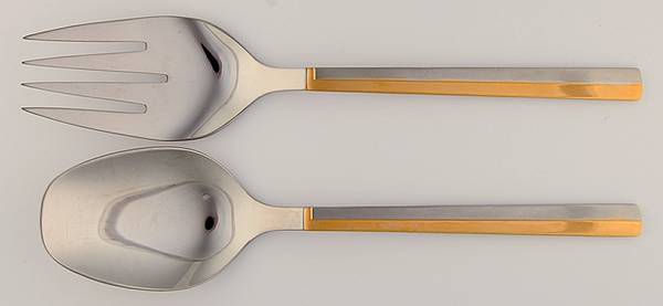 Aurora (Stainless) (2 Pc) Solid Salad Set