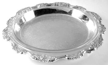 Lancaster Rose (Silverplate, Hollowware) Footed Pie Plate