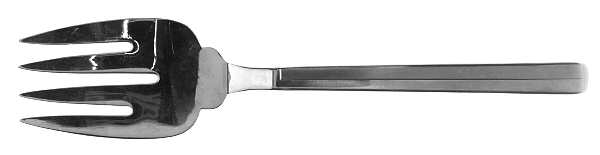 PFR7 (STAINLESS) Medium Solid Cold Meat Serving Fork