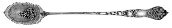 PBM3 (STERLING) Pierced Bowl Long Handle Olive Spoon