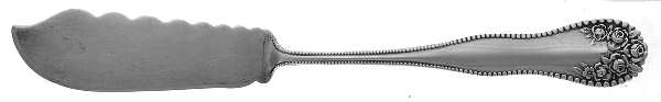 Lancaster Rose (Sterling) Flat Handle Master Butter Knife