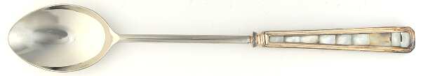 Mother-Of-Pearl (Silverplate) Hollow Handle Salad Serving Spoon