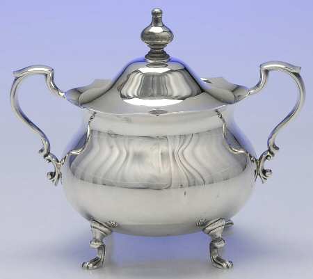 Jack Shepard Tea Service (Silverplate, Hollowware) Sugar Bowl & Lid