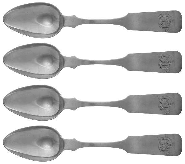 PPS1 (Coin) Tablespoon (Serving Spoon) - Set of 4 by Philip B Sadtler & Son