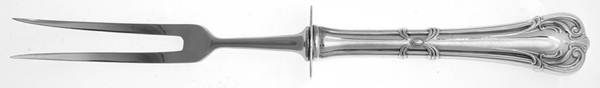 Nupical (Sterling) Large Stainless-Prong Roast Carving Fork