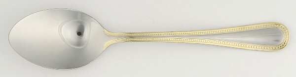 Gold Accent Pearl (Stainless) Place/Oval Soup Spoon