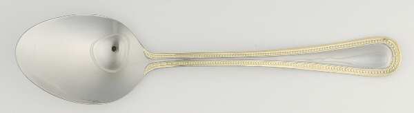 Gold Accent Pearl (Stainless) Tablespoon (Serving Spoon)