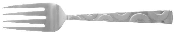Wheels Frost (Stainless) Medium Solid Cold Meat Serving Fork