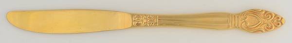 Gold Coronet (Gold Electroplate) Modern Solid Knife