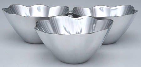Floret (Hollowware) 3 Section Condiment Set