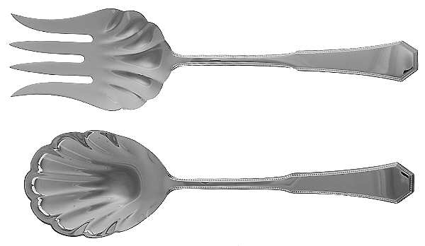 American Federal (Sterling, 1982) (2 Pc) Solid Salad Set